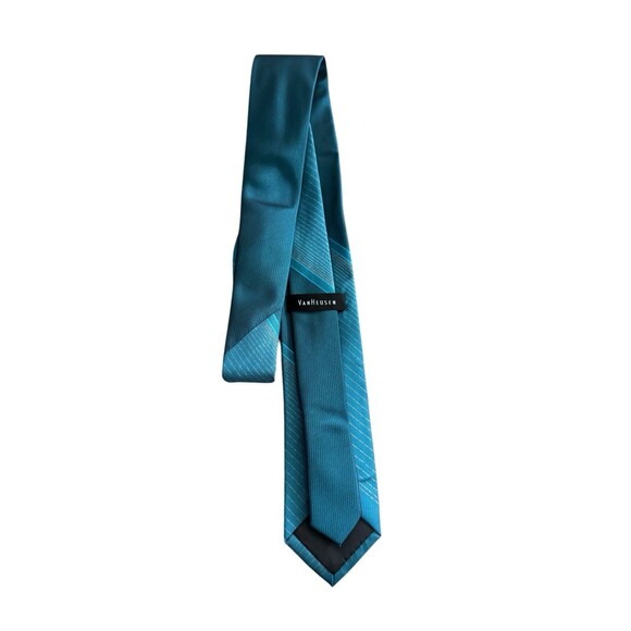 Van Heusen Men's Neck Tie Blue Polyester - Picture 2 of 6